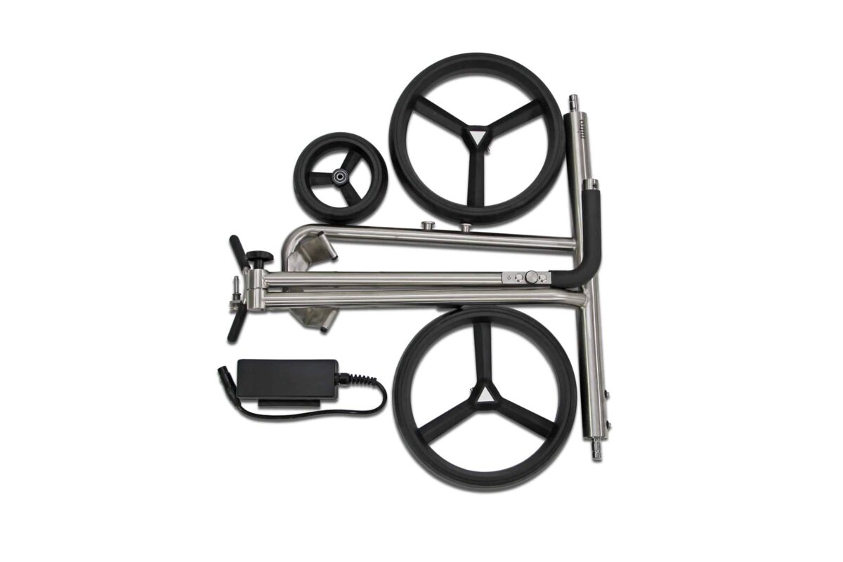 PG Powergolf Nitro Flat Steel Elektrotrolley – Bild 8