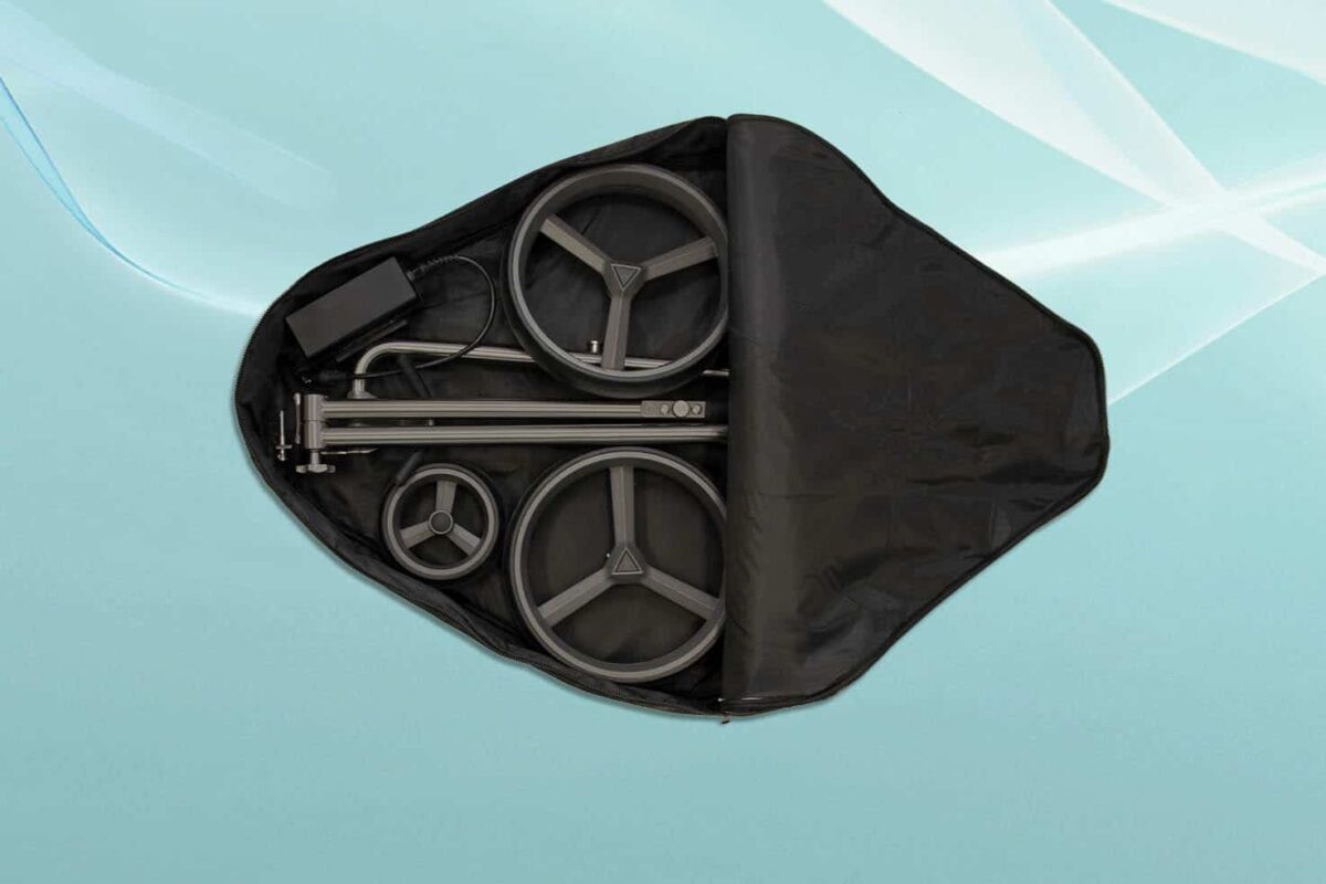 PG Powergolf Nitro Flat Titan Elektrotrolley – Bild 10