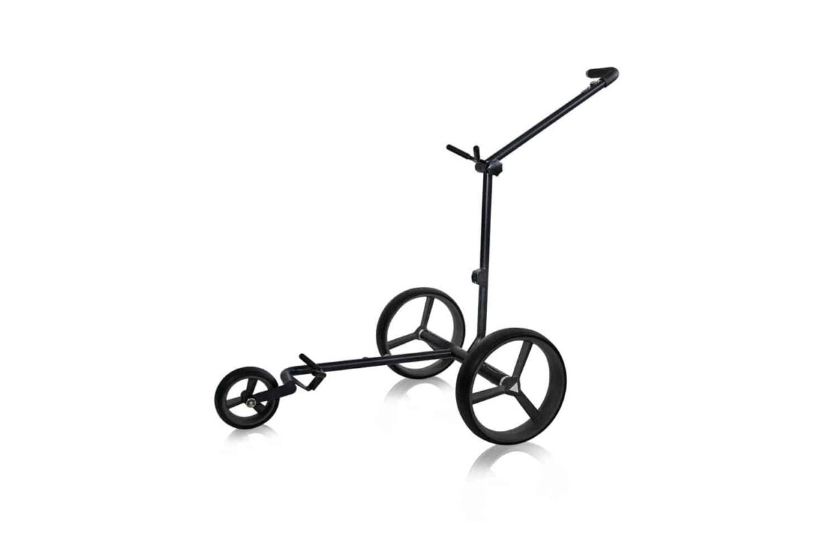 Nitro-flat-black-pearl PG Powergolf Nitro Flat Steel Black Pearl Elektrotrolley – Bild 1