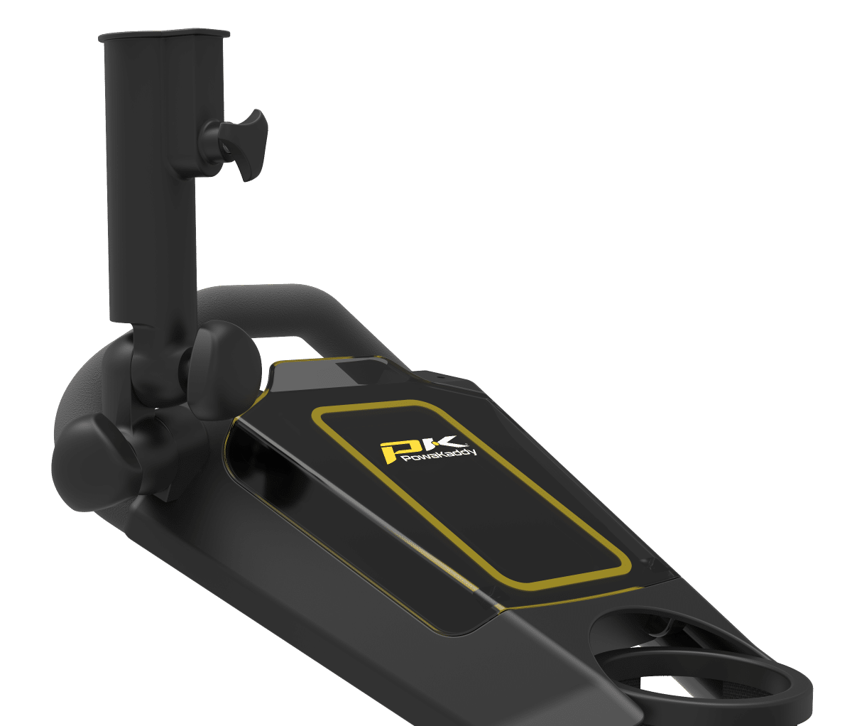 PowaKaddy DLX Lite FF 3-Rad Push Trolley inklusive PowaKaddy Schirmhalter – Bild 4