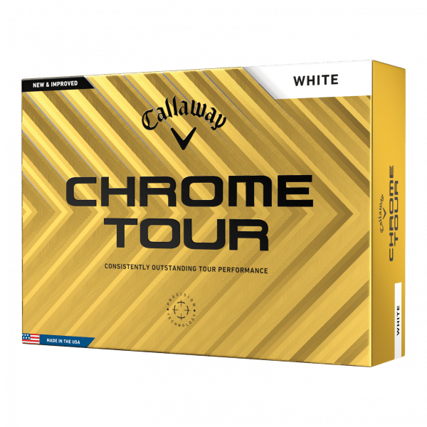 Callaway Chrome Tour weiß 12er Packung Golfbälle