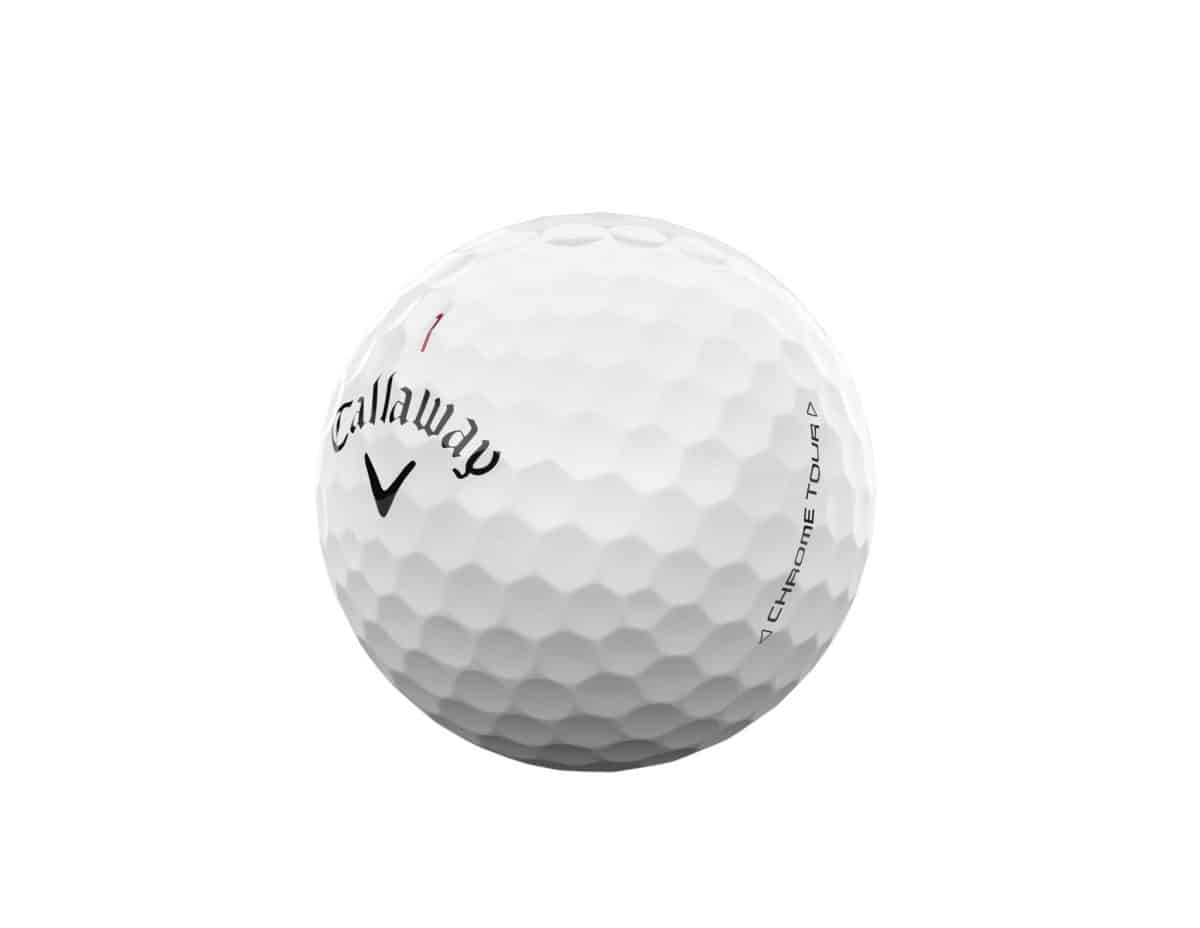 Callaway Chrome Tour weiß 12er Packung Golfbälle – Bild 3