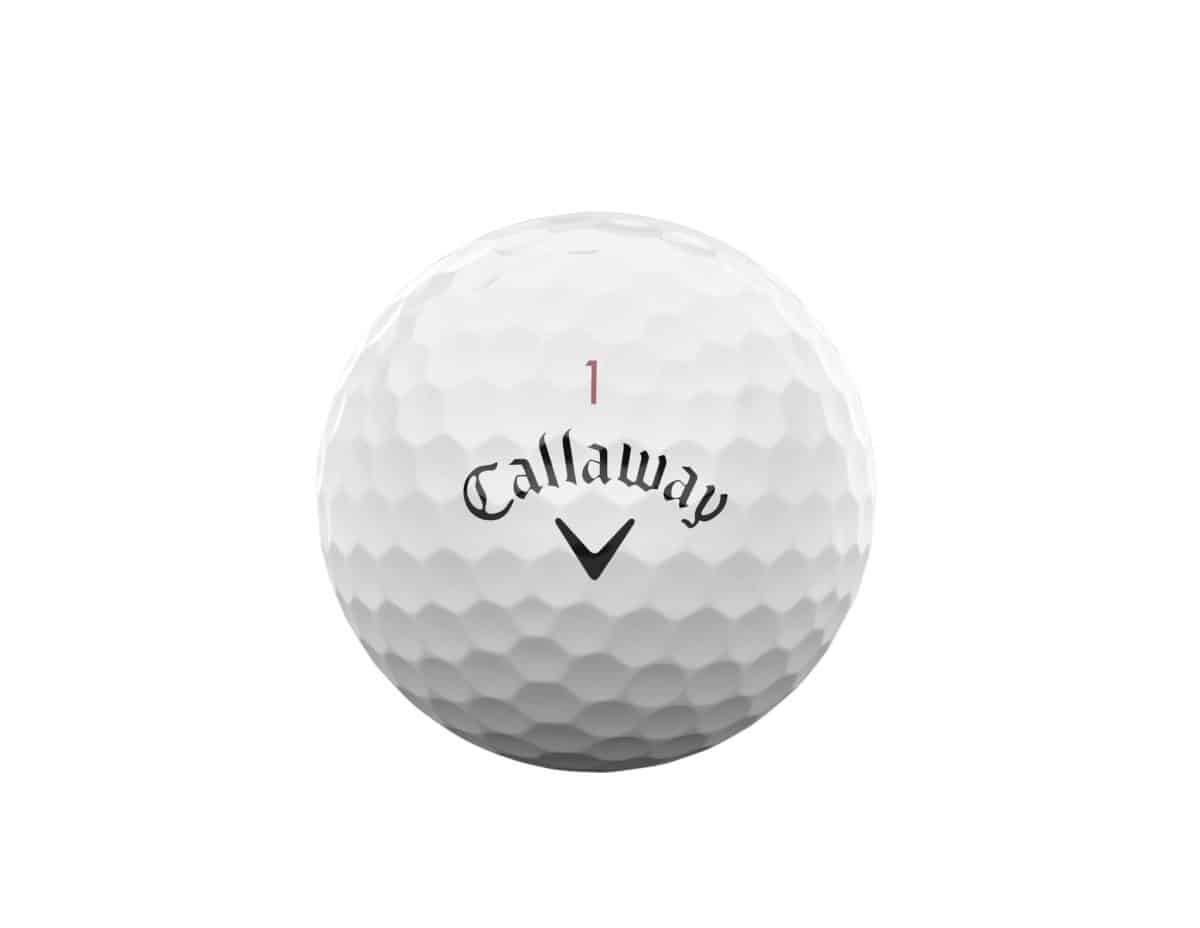 Callaway Chrome Tour weiß 12er Packung Golfbälle – Bild 2