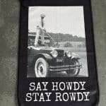 Golf Rowdies Schlägerhandtuch "Say howdy, stay rowdy" Variante Auto