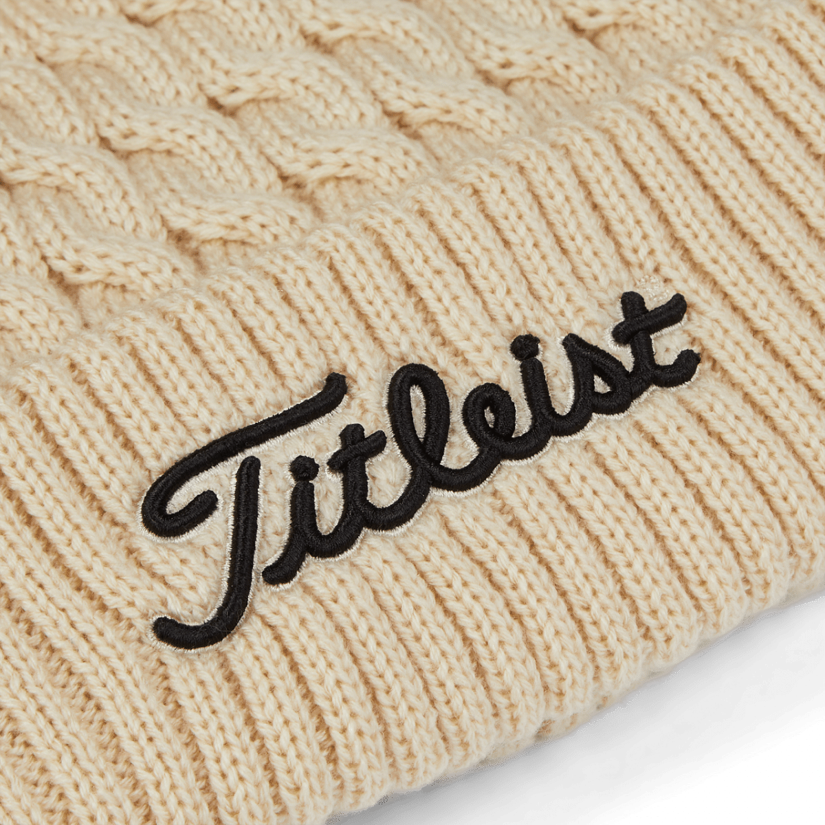 Titleist Cable Knit Pom Pom Wintermütze – Bild 3