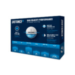 Taylor Made Distance+ 12er Packung Golfbälle Weiß – Bild 2