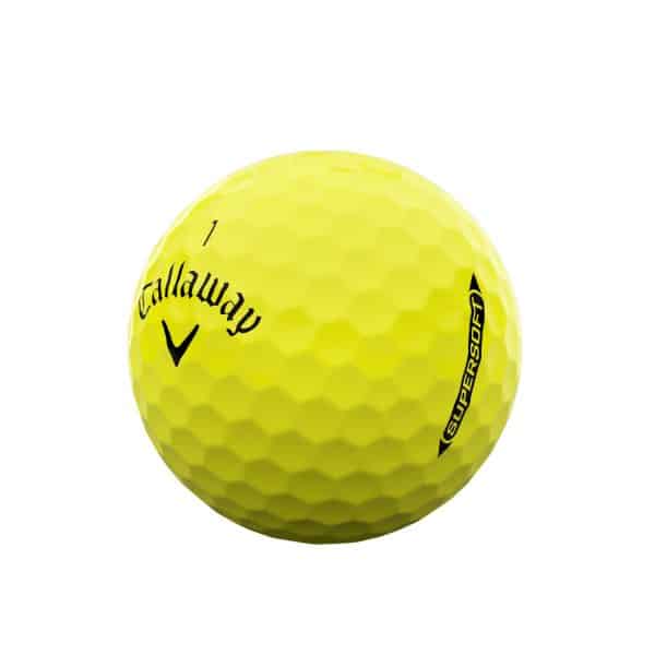 Callaway Supersoft 12er Packung Golfbälle 2025 Gelb