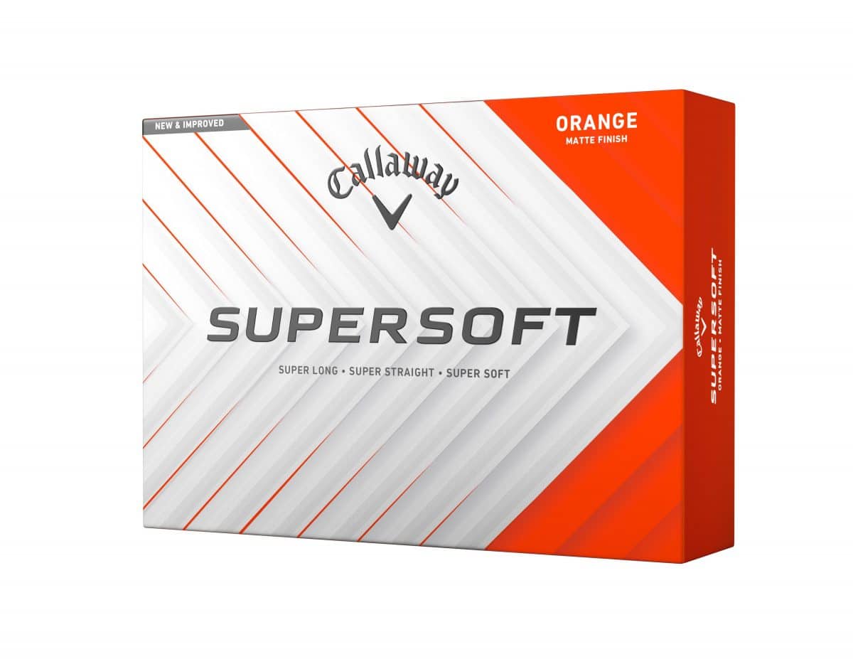 Callaway Supersoft 12er Packung Golfbälle 2025 Matte Orange – Bild 2