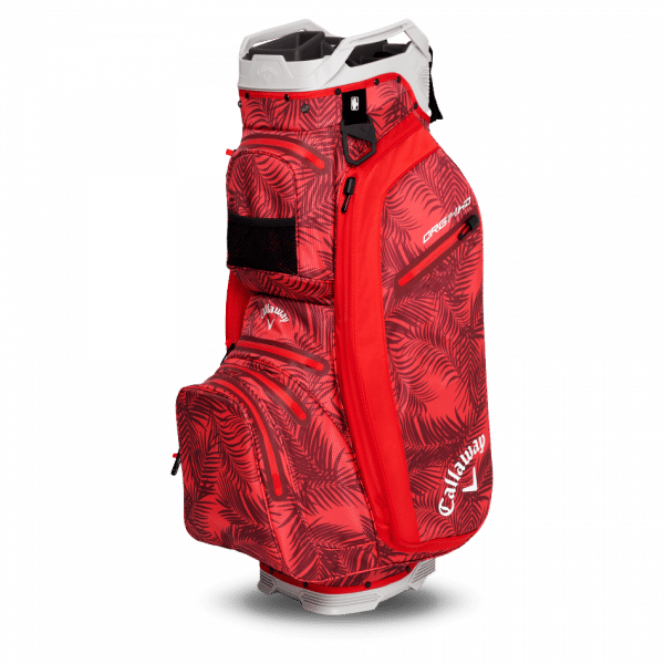 Callaway ORG14 HD Cartbag Red Palms/ Light Grey