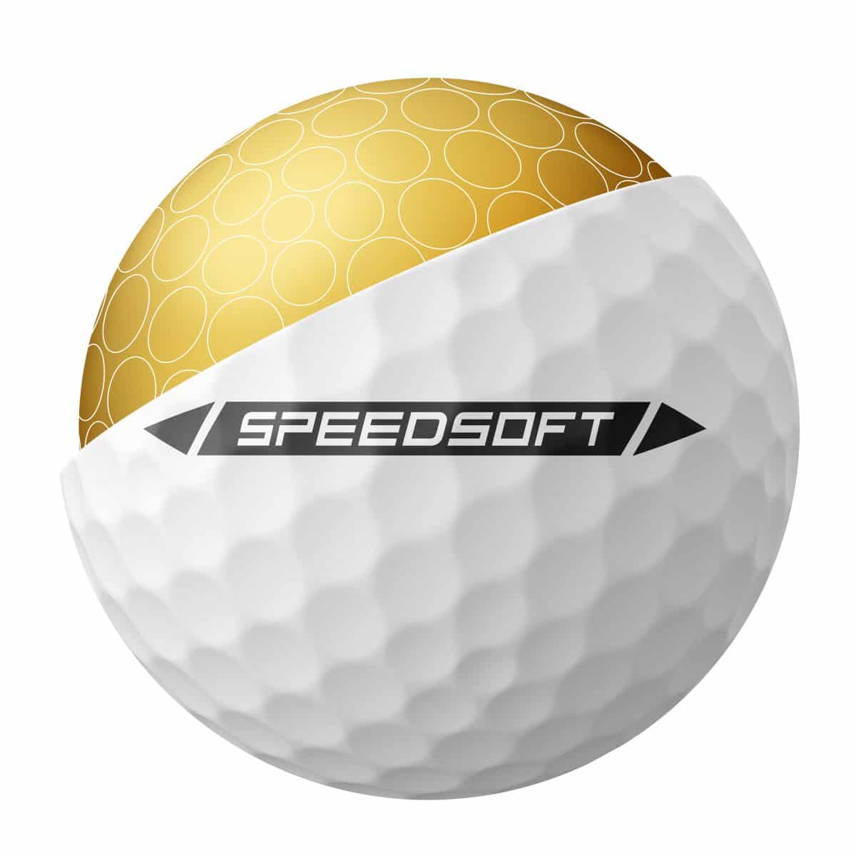 Taylor Made SpeedSoft 12er Packung Golfbälle Weiß – Bild 3