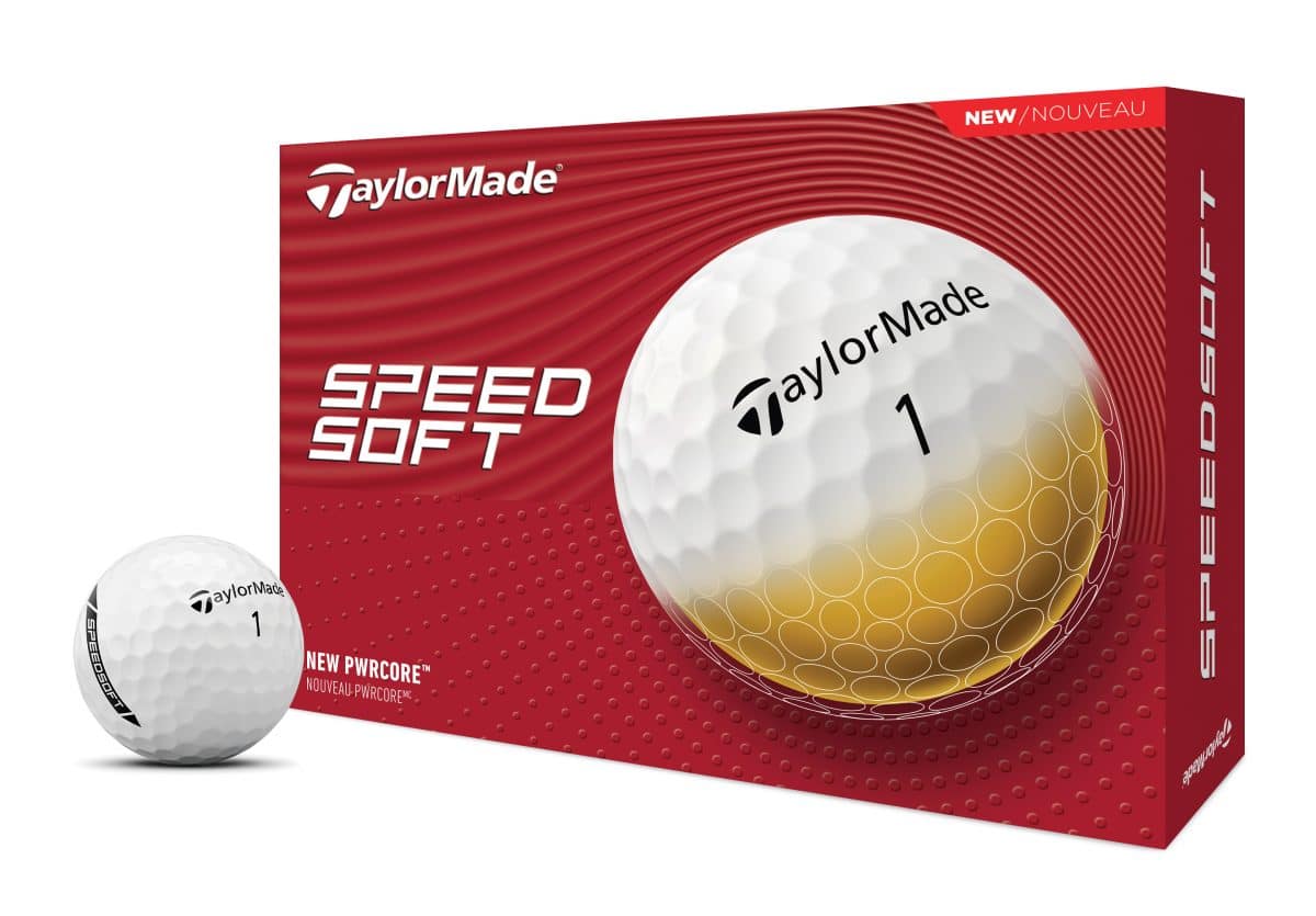 Taylor Made SpeedSoft 12er Packung Golfbälle Weiß – Bild 1