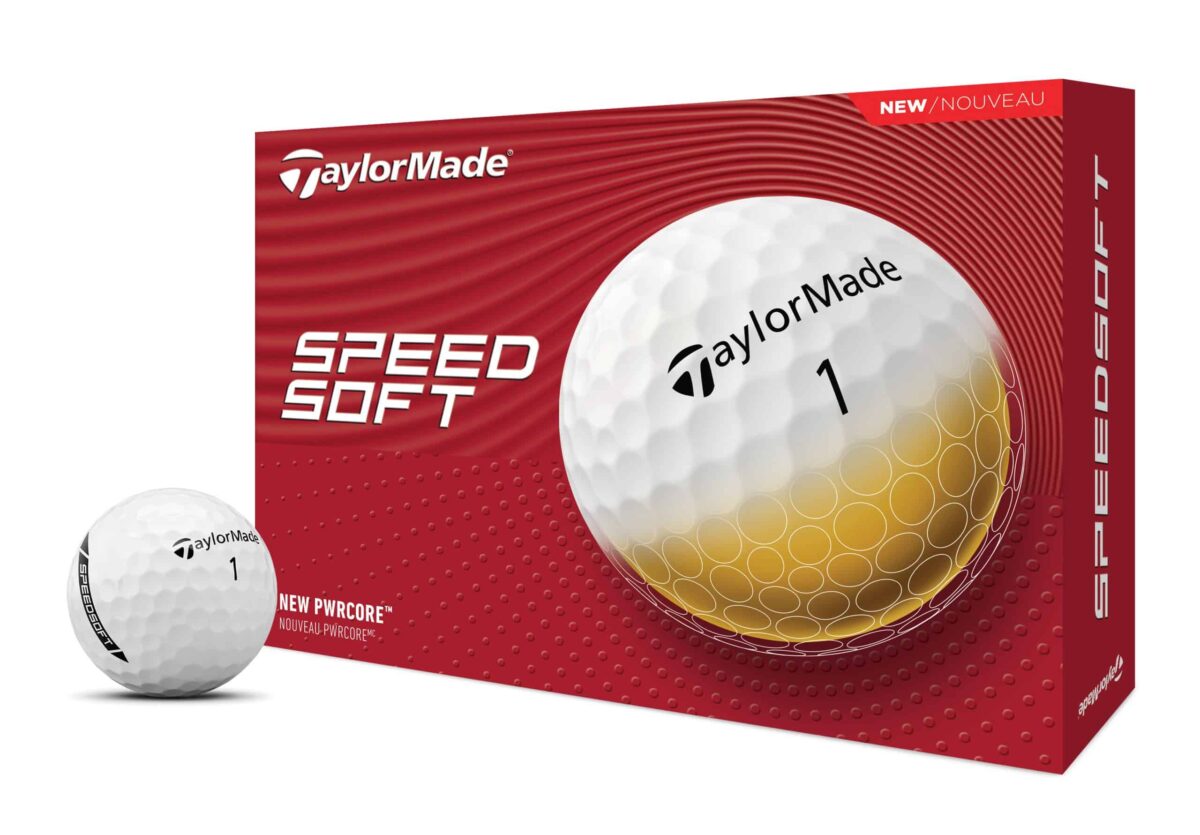 Taylor Made SpeedSoft 12er Packung Golfbälle Weiß – Bild 1