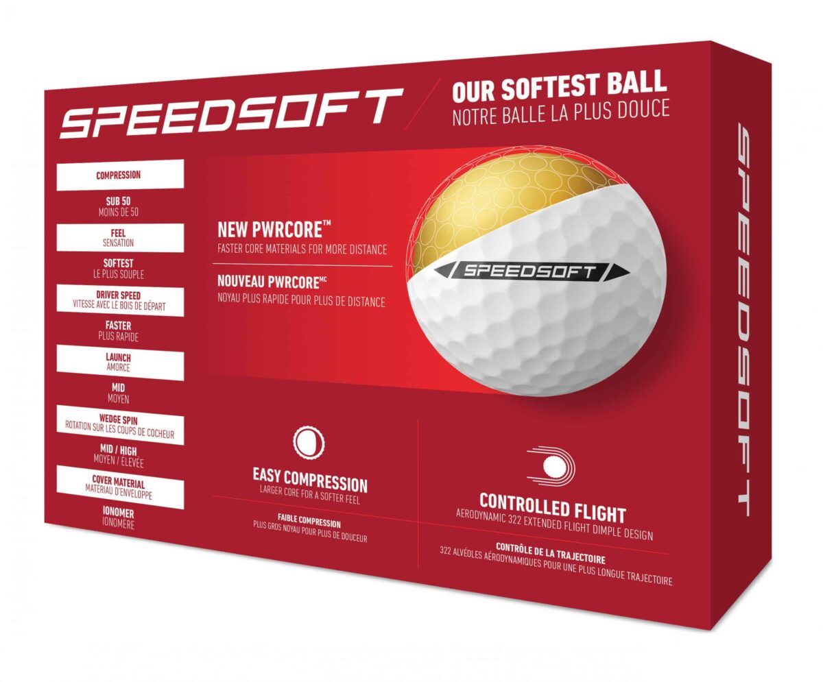 Taylor Made SpeedSoft 12er Packung Golfbälle Weiß – Bild 4