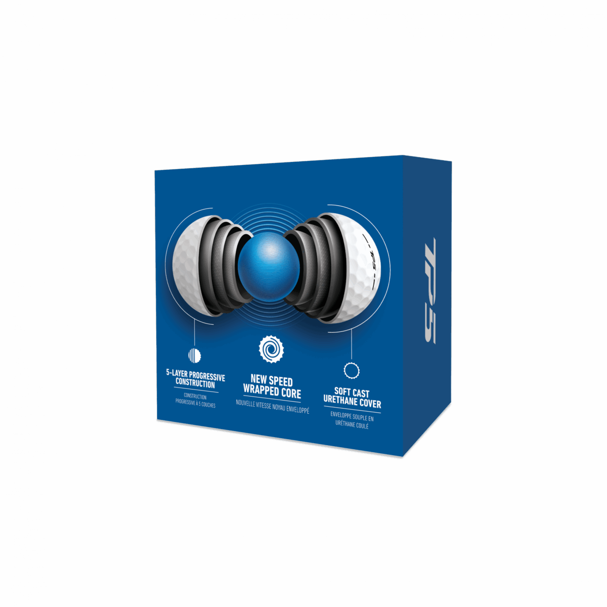 Taylor Made TP5 12er Packung Golfbälle weiß – Bild 2