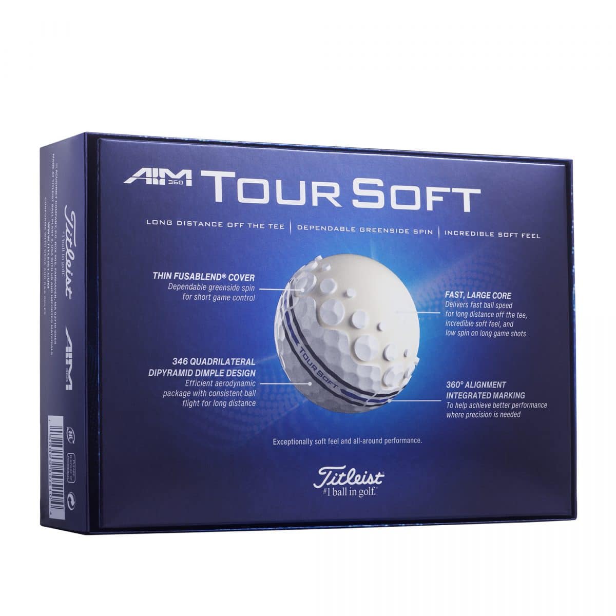 Titleist Tour Soft AIM Full Wrap 360° 12er Packung Golfbälle – Bild 5