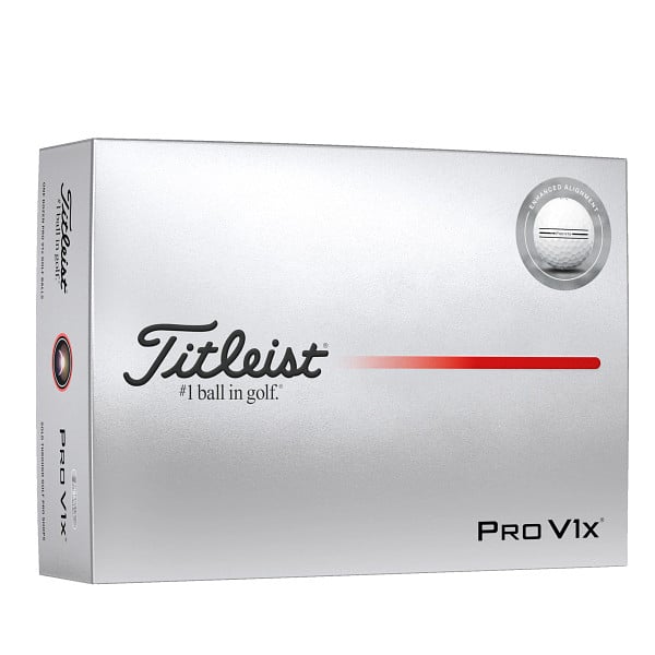 Titleist ProV1X Enhanced Alignment 2025 12er Packung Golfbälle
