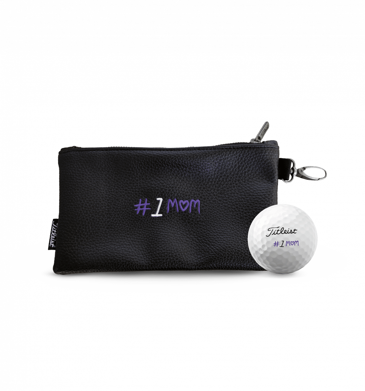 POUCHE_MUM Titleist Zipp-Pouch #1MUM inklusive sechs ProV1 Golfbälle – Bild 1