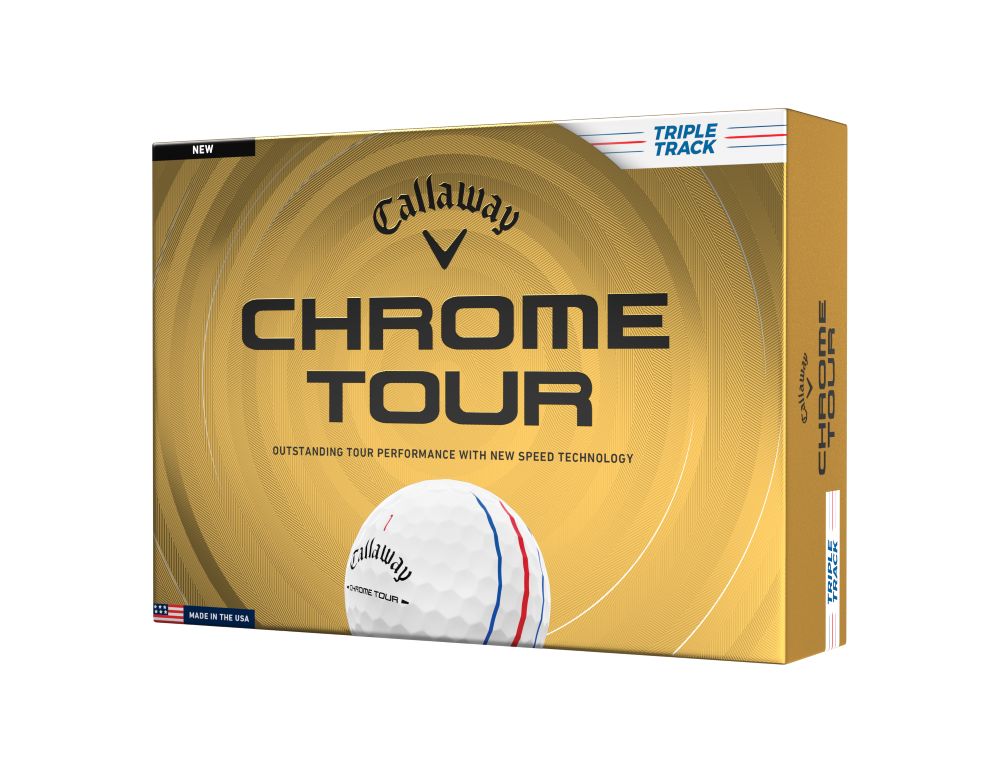 2026-CT-Triple-Track-White-Lid-001 Callaway Chrome Tour Triple Track 2026 12er Packung Golfbälle – Bild 1